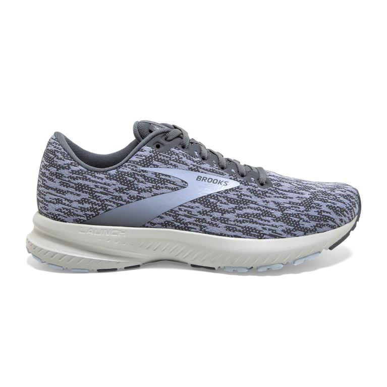 Brooks Launch 7 Road Running Shoes - Women's - Turbulence/Grey/Blue (40379-EKHT)